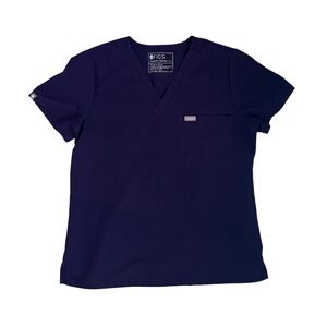 Figs Catarina Petite Scrub Top - Dark Purple